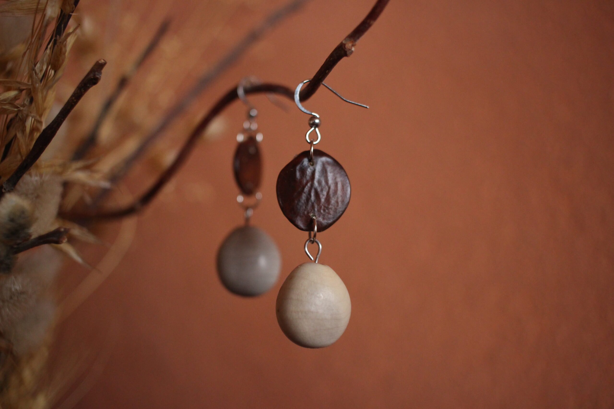 Boucles d'oreilles Glycine et Canique