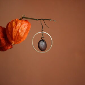 Boucle d'oreille Rond glycine