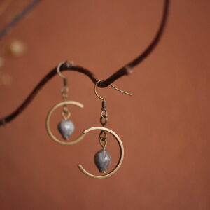 Boucles d'oreilles Lune Job