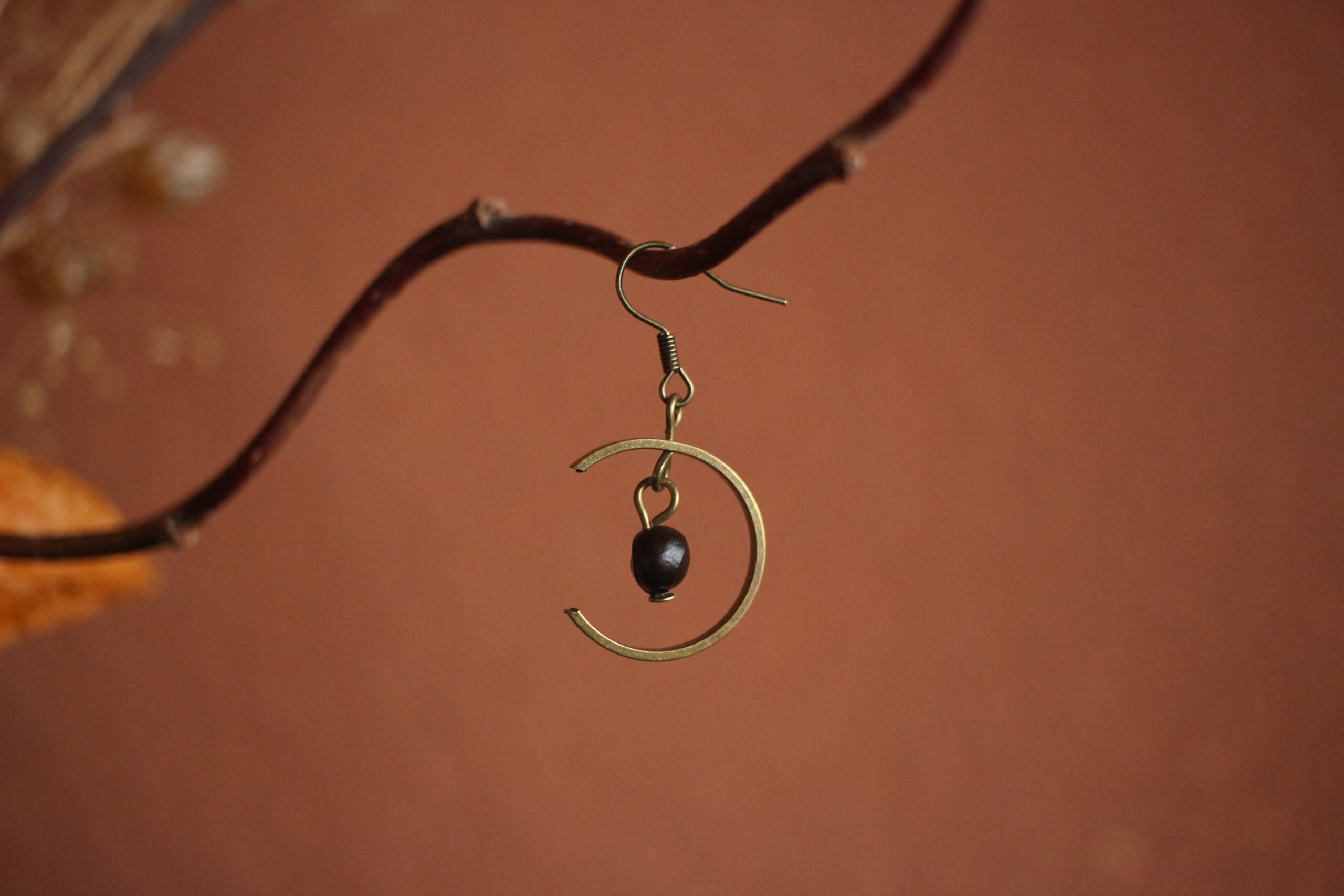 Boucles d'oreilles Lune noire – Image 7