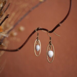 Boucles d'oreilles Petit ovale Job