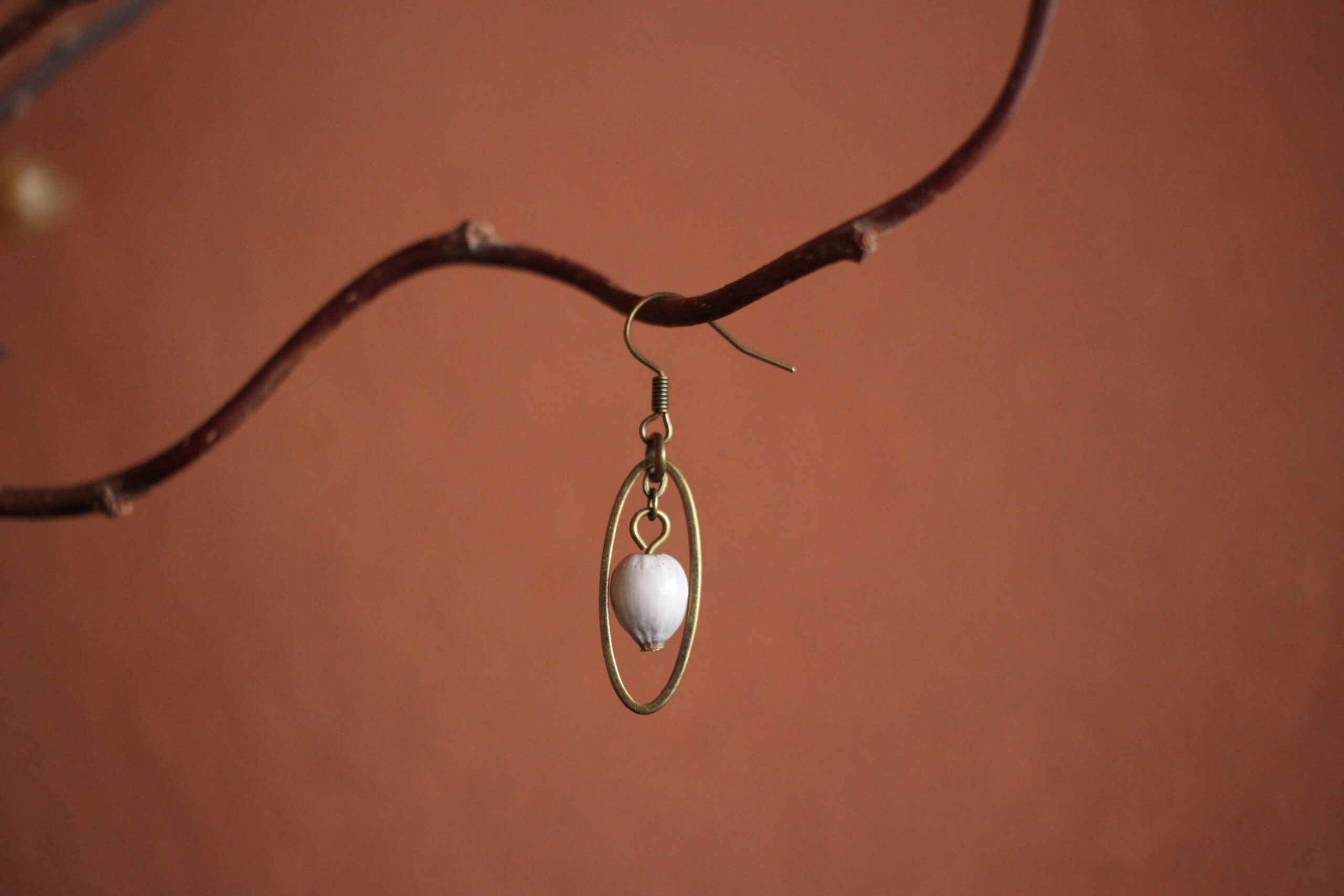 Boucles d'oreilles Petit ovale Job – Image 4