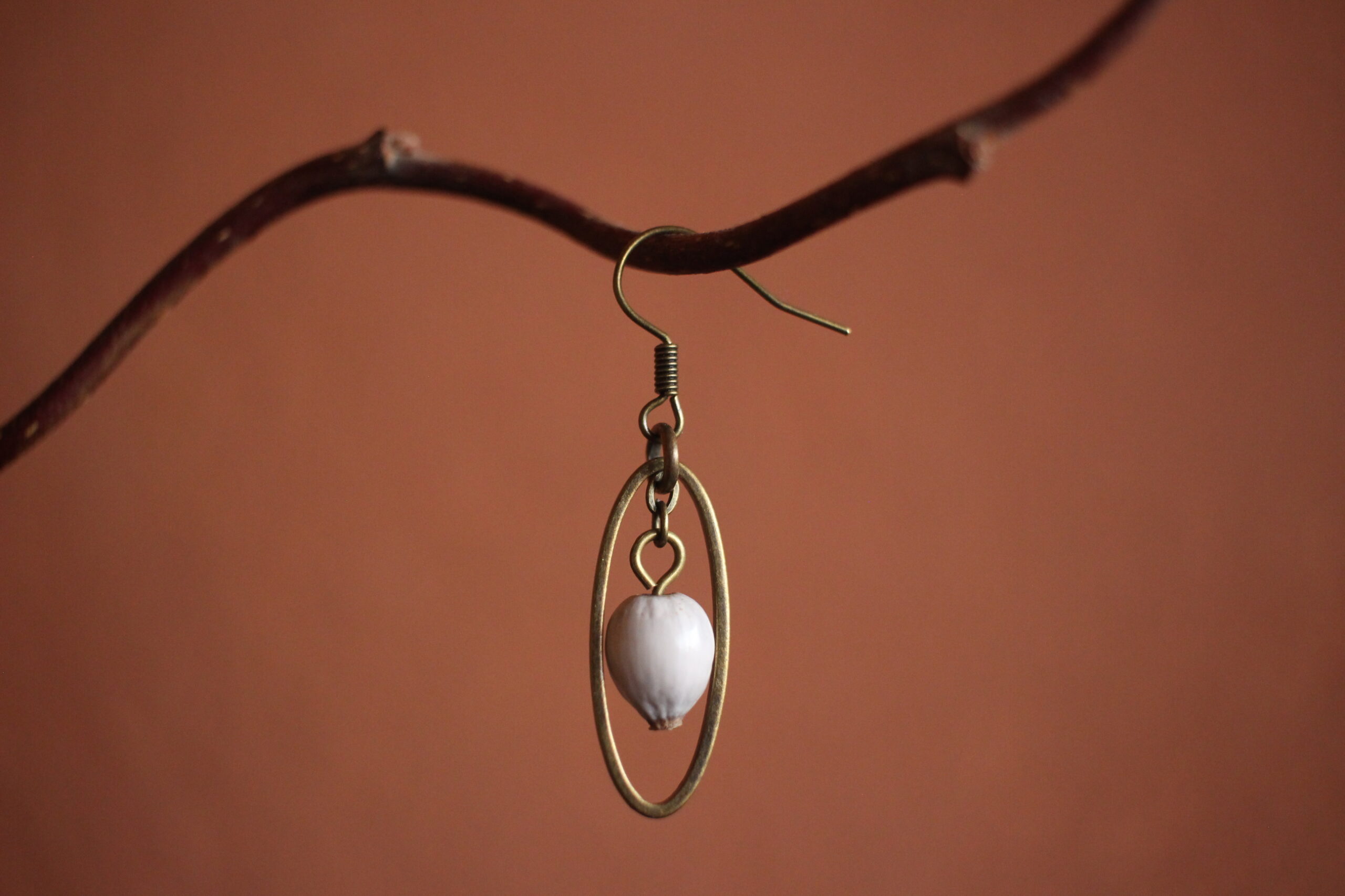 Boucles d'oreilles Petit ovale Job – Image 5