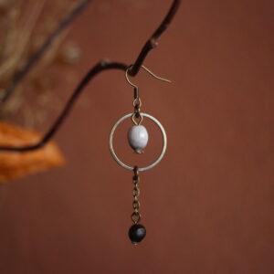 Boucles d'oreilles Rond Job et Savonnier de Chine