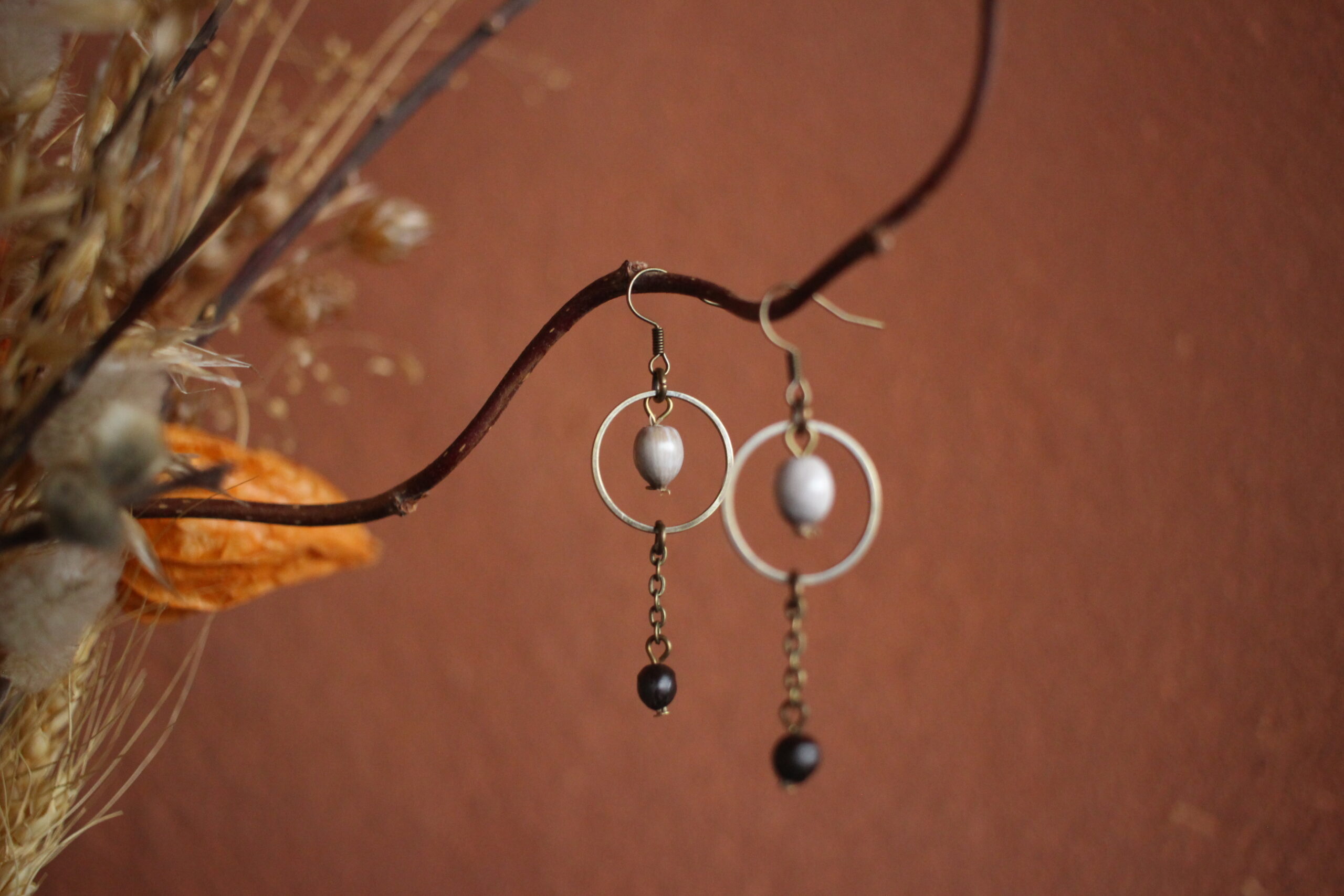 Boucles d'oreilles Rond Job et Savonnier de Chine – Image 3