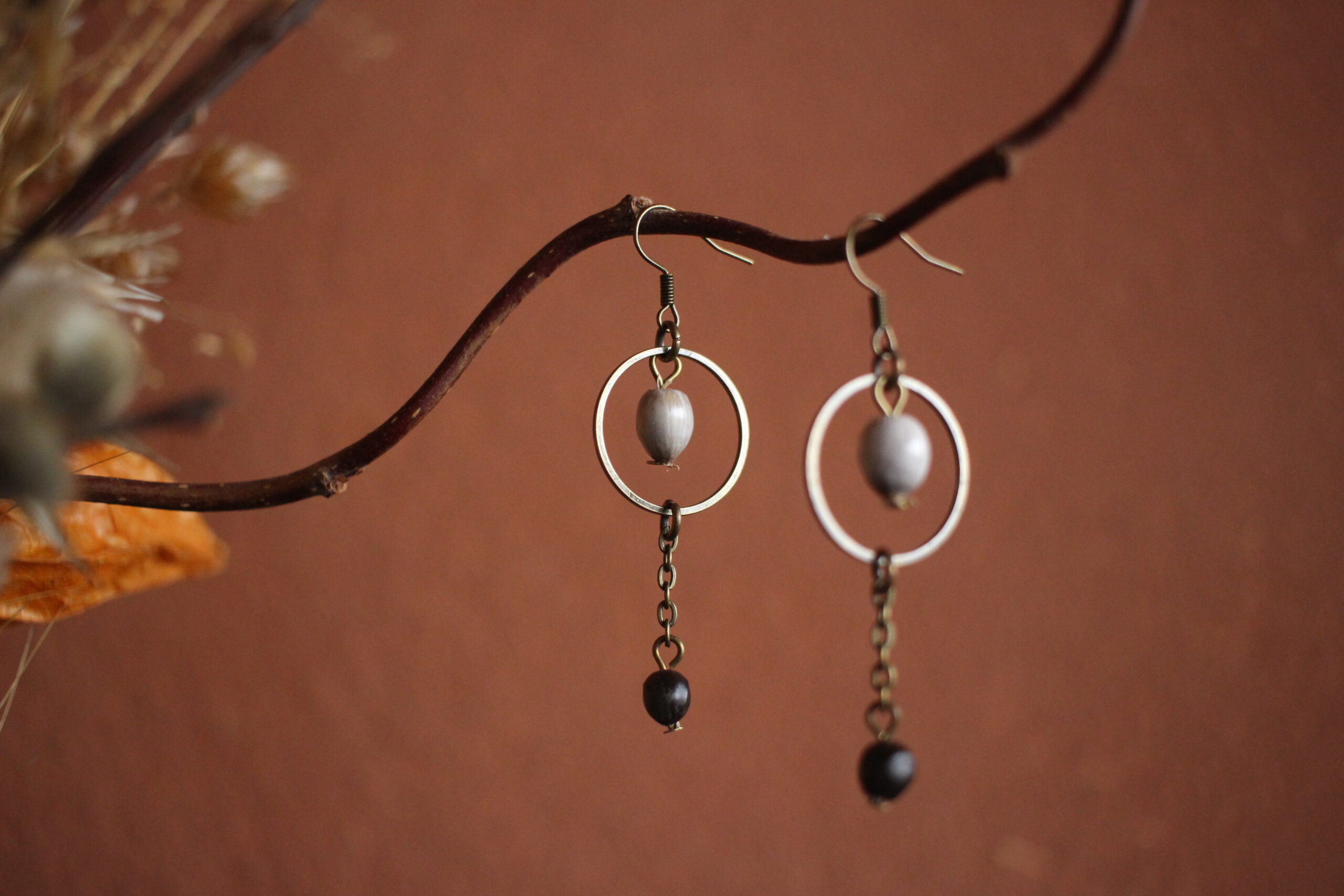 Boucles d'oreilles Rond Job et Savonnier de Chine – Image 4