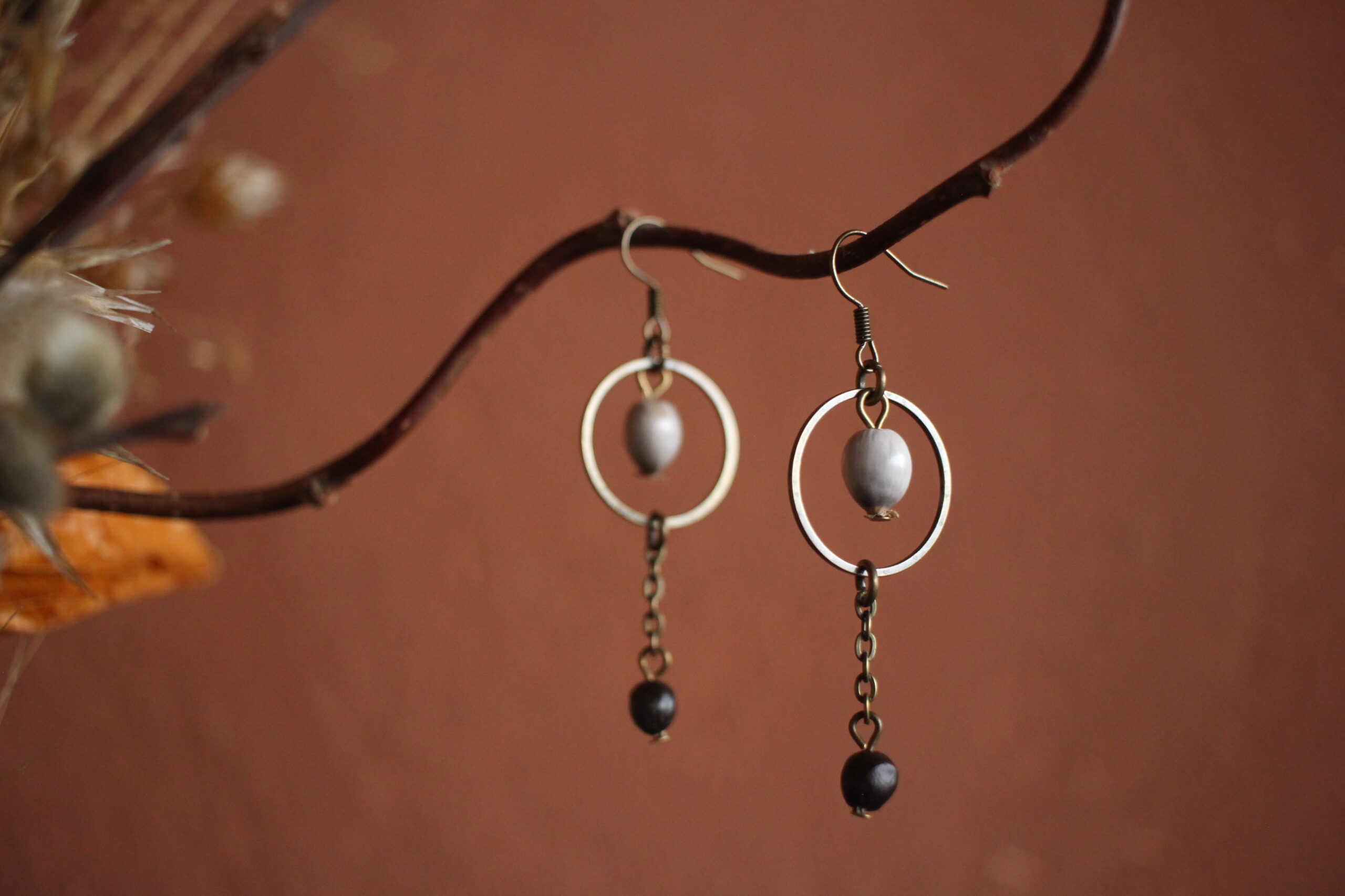 Boucles d'oreilles Rond Job et Savonnier de Chine – Image 5