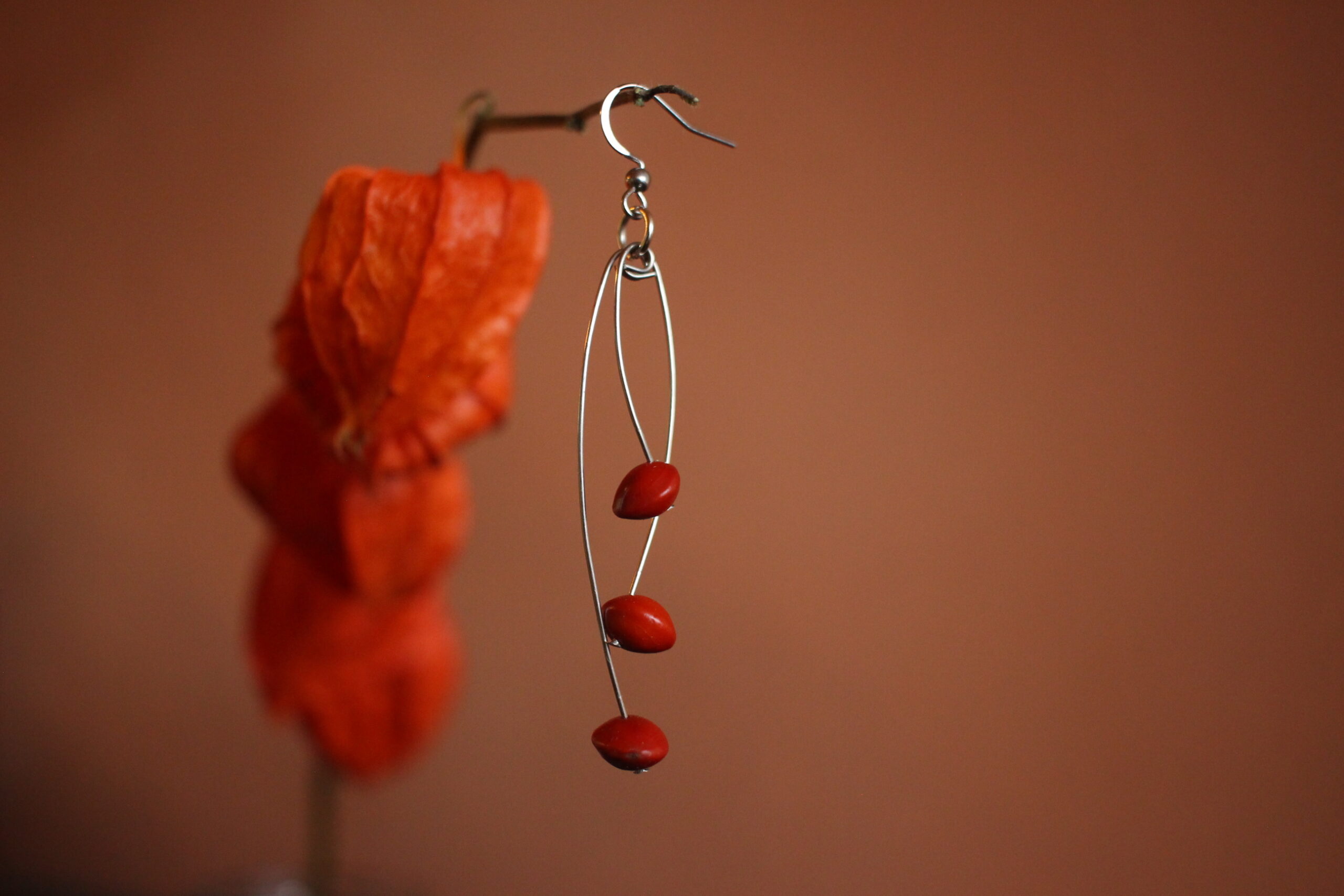 Boucles d'oreilles Défilé rouge