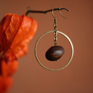 Boucles d'oreilles Rond Pois de bord de mer