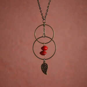Collier Rond rouge