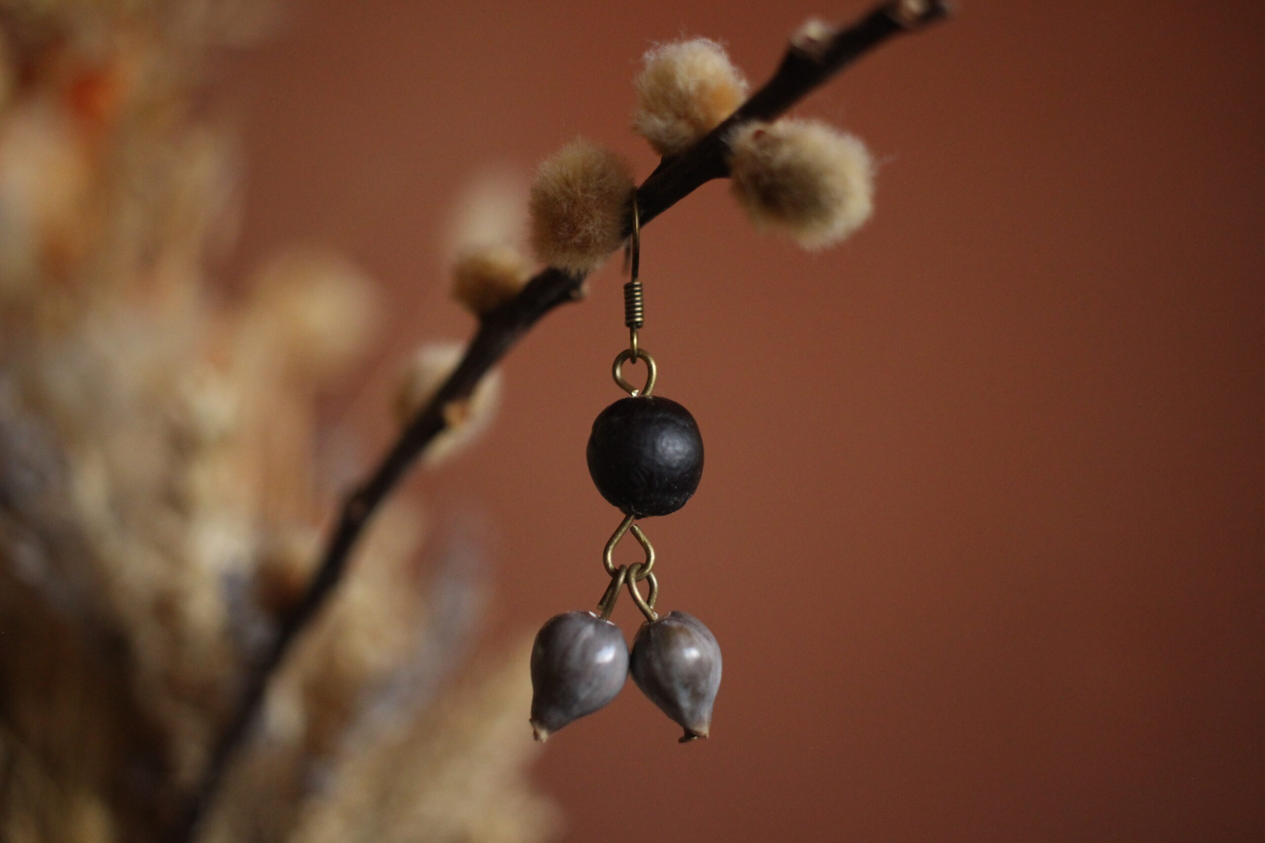 Boucles d'oreilles Savonnette et larmes de Job – Image 2