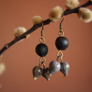 Boucles d'oreilles Savonnette et larmes de Job