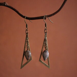 Boucles d'oreilles Triangle larme de job