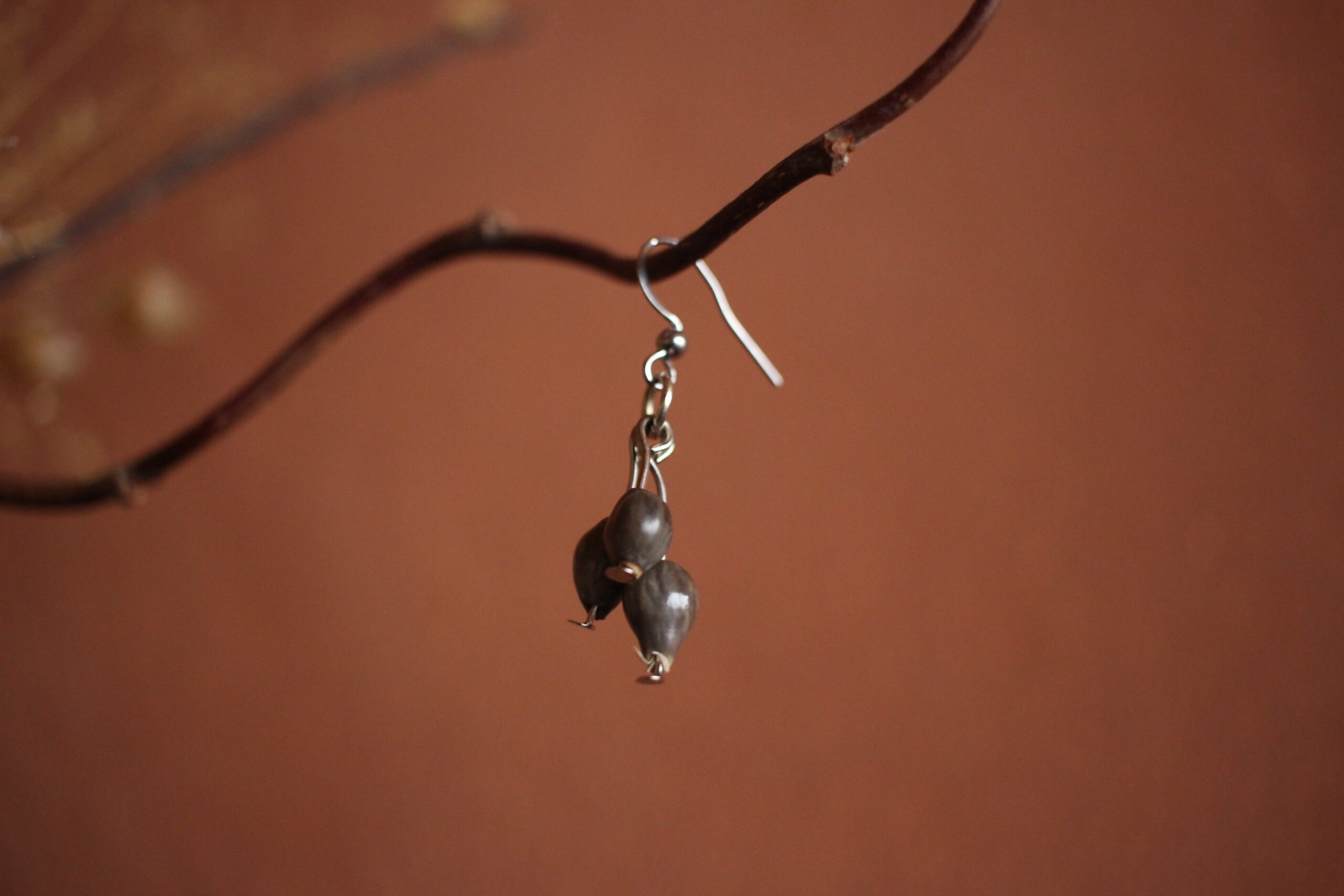 Boucles d'oreilles Trio larme de Job – Image 4